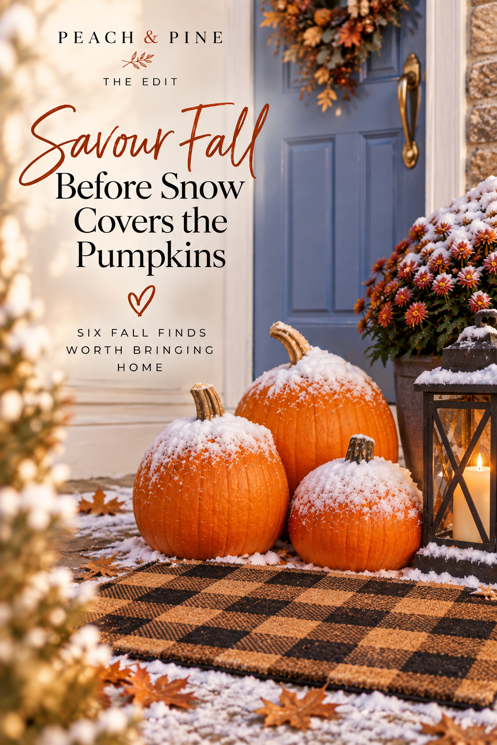 Savour Fall Before Snow Covers The Pumpkins
