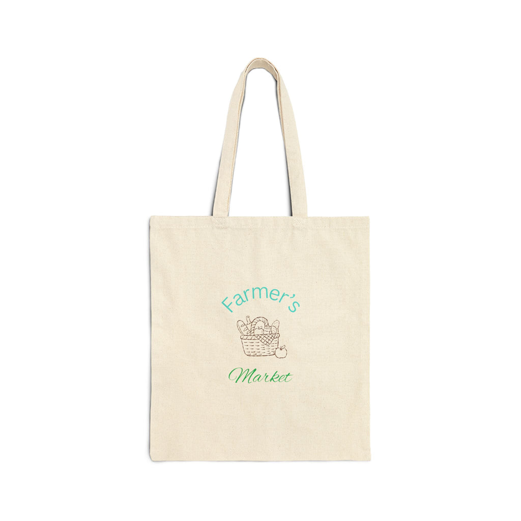Farmer’s Market Cotton Canvas Tote Bag