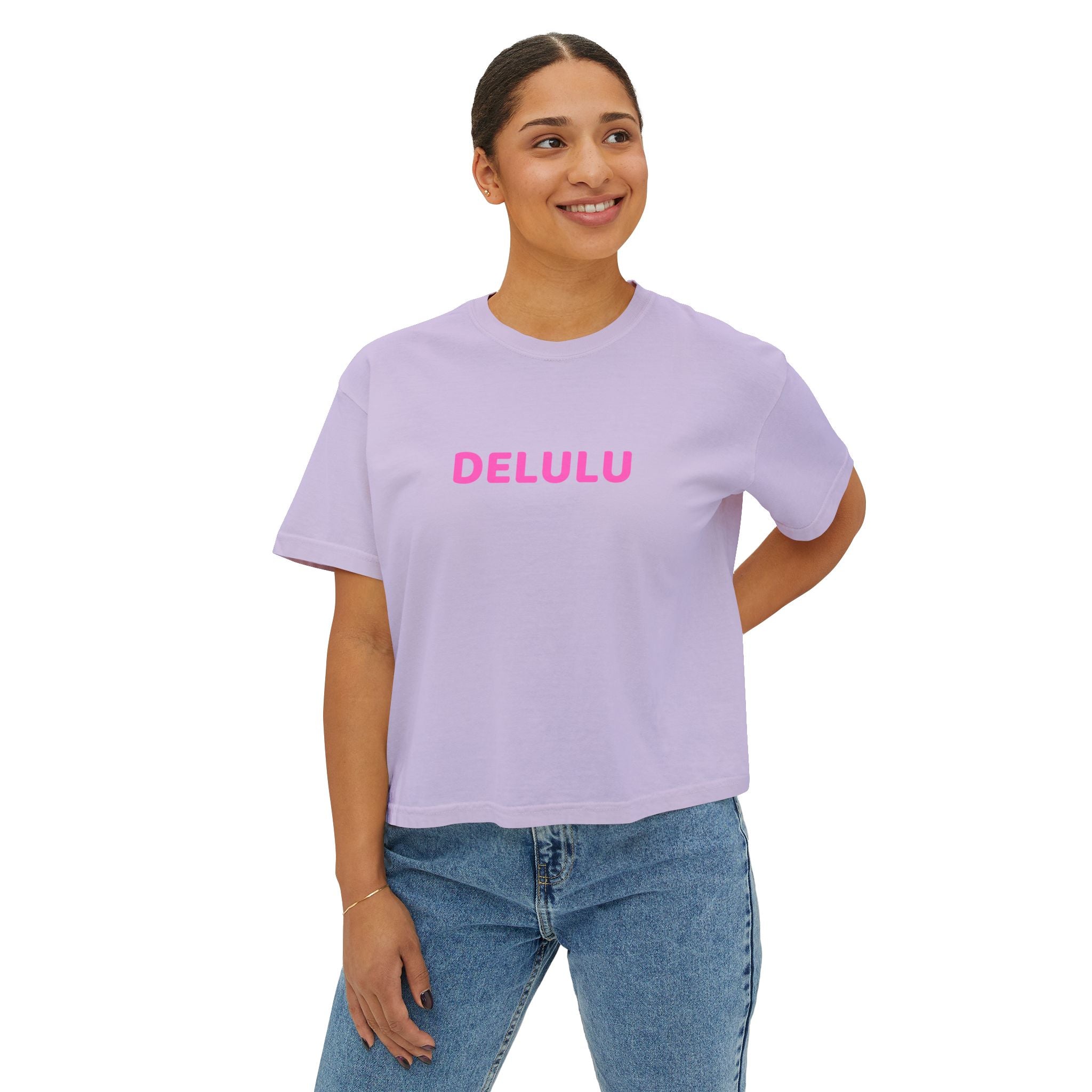 DELULU Women’s boxy tee
