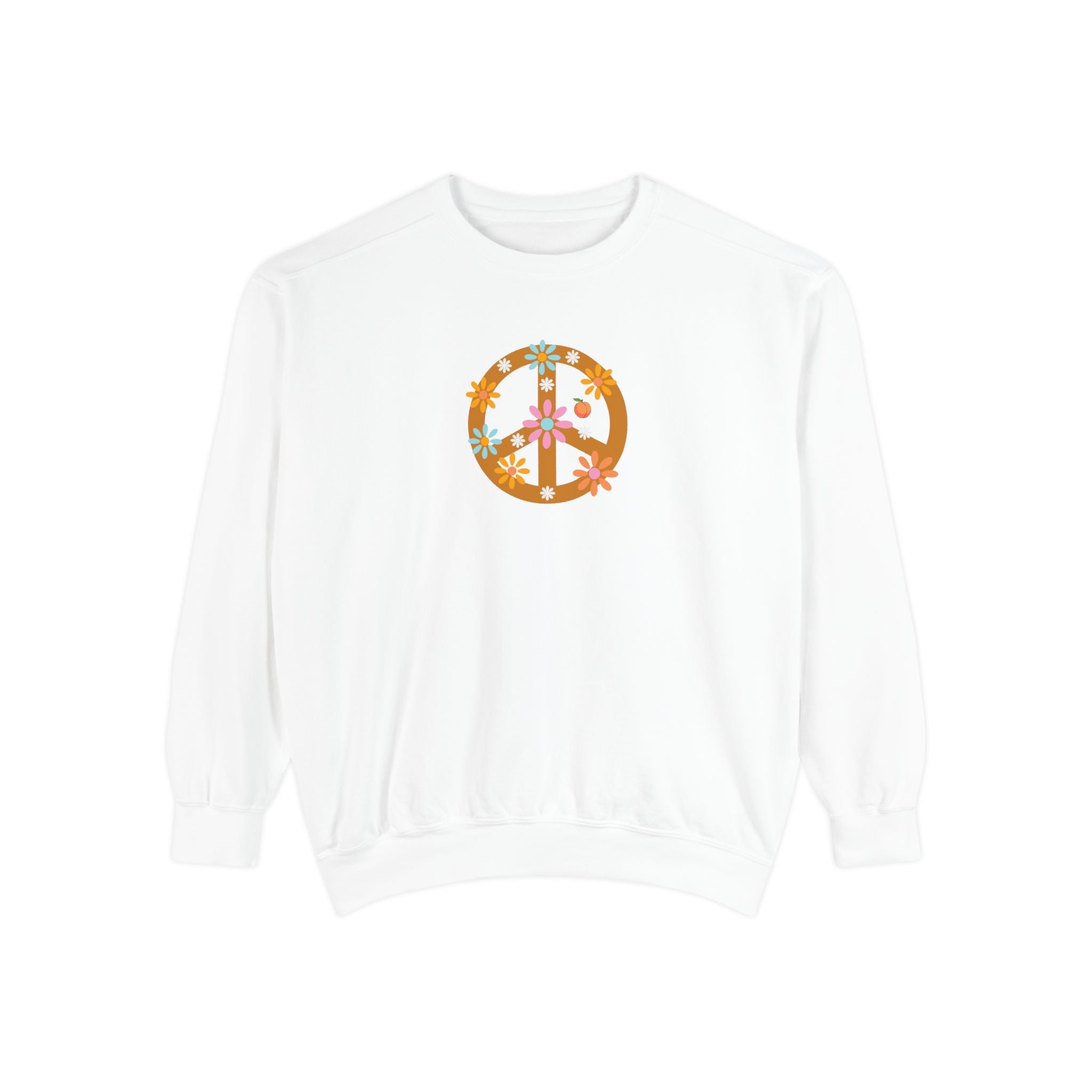 Floral Peace Sign Sweatshirt